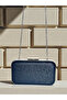 Navy Blue Anti-Scratch Matte Leather Women's Evening Dress Bag Wedding Engagement Graduation - 7