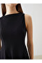 Crew Neck Peplum Mini Dress - 3