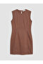 Crew Neck Mini Jean Dress