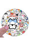 90PCS 90PCS Cartoon Cute Animal Cat Line Kitten Stickers Funny Meme Doodle Creative DIY Stationery B - 4