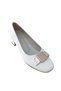Marzella 246 Women's Buckle Detailed 3 cm Thick Heeled Daily Stylish Shoes