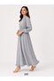 Women's Strawberry Fabric Dress with Ruffled Front and Buttoned Skirt and Stand Collar - 8