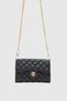 Lova Embroidery Detailed Zippered Women's Bag & Wallet Black