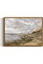Coastal Nature Scenic Canvas Decor with Outer Frame for Office 40x60 cm