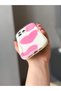 Iphone -12- pink heart patterned cream color case - 4