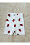 Girl's Strawberry Patterned Cotton Summer Shorts Set Comfortable Top and Bottom Set - 5