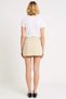 Women's Shorts Skirt Denim Contrast Stitching Detailed Regular Waist Short Length Plain Pattern Rigid Woven - 5