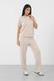 Stone Women's Modal Fabric Relax Fit Double Set Short Sleeve Casual Set - 5