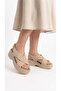 Women's Suede Wedge Heel Cross-Strapped Comfortable Orthopedic Sole Sandals - 2