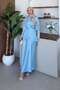 Olga Satin Set Baby Blue - 2