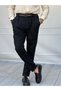 Italian Cut Pleated Trousers with Belt Detail