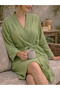 Double Layered Thin Muslin Fabric Women's Dressing Gown / Kimono - 4