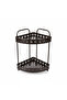 Meta Modern Black Metal 2-Tier Multipurpose Storage and Organizer Rack – 35 cm - 2