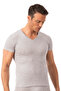 Özkan 0273 3-Pack Men's 95% Cotton Lycra Single Jersey Fabric V-Neck T-Shirt Undershirt - 5