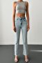 7598-1 Women's Mini Flare Jean Pants