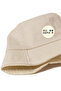 Flat Hat |   Beige Gabardine Bucket Fisherman Hat - Minimalist, Without Logo and Text - 6