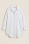 White Plus Size Wide Fit 100% Cotton Muslin Fabric Women's Shirt Tunic - Hajj and Umrah Compatible - 6