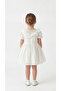 Volan Collared Ruffled Girl's Dress - 4