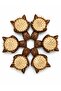 Wooden Children's Hair Brush Cat-Shaped Patterned Embroidered 12 cm Mini Size Small Brush - 7