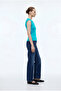 تي شيرت Ay Kol Ribbed Basic - تركواز - 2