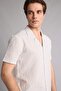 Modern Fit Polo Collar Short Sleeve Gray Shirt I1705Ax26Sm