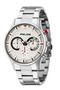 Men's Quartz Watch with Silver Dial Chronograph Display and Silver Stainless Steel Bracelet 14383JS/04M