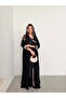 Mwt789 Crepe Abaya with Ramadan Embellishments - 2