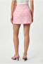 Women's Lined Pink Polka Dot Woven Mini Skirt with Polka Shorts - 5
