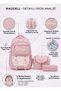 Waddell Primary School - Middle School Luxury Quality Fabric Twillnis Rain-Proof Sweet Girl's Bag Lunch Bag and Pencil Case 3-Piece Set - 3