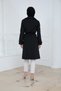 Beautiful Back Detail Belted Trench Coat Black - 5
