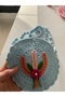 Hand Knitted Floral Shoulder Bag for Girls - Knitted Bag with Pearl Straw Look - 4
