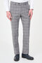 Plaid Slim Fit Classic Men's Trousers Black - 38374.26Y - 5