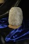 Çankırı 2-3 kg Gray Natural Salt Lamp with Wooden Base Decorative Ambient Lamp - 6