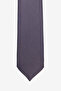 Men's Navy Blue-Brown Patterned Tie - 2