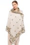 Papatya Model Stone-Camel-Khaki Knitwear Shoulder Shawl, Knitwear Shawl, Shawl, Women, Young, Mother Shawl, 75X180Cm - 4