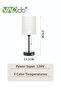 Bedroom Lamps 3 Color Temperatures with USB C and A Ports Pull Chain Table Lamps with AC Outlet Whit - 2