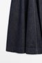 Denim midi elbise - 7