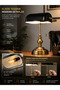 New Banker Antique Style Black Headed Table Lamp