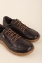 Genuine Leather Anatomical Sole Comfortable Daily Shoes Usl.2200 Brown - 2