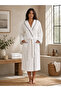 Hooded Long Women's Bathrobe – Cotton Kimono Shepherd Stitched Bathrobe