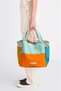 Pastel Colored Large Size Daily Shopping, Shoulder and Beach Bag with Mesh Pockets - 8