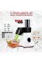 Electric Salad Preparation Device 200W Vegetable Cutter Slicer Chopper Multi Blade Set - 6
