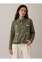 Women's Long Sleeve Cherry Detailed Lace-Up Shirt - 4