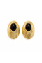 أقراط مخططة من الحجر الأسود - 2