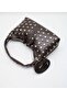 Leather Studded Detailed Zipper Closure Hand, Arm and Shoulder Bag - 4