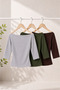 Women's Daily Slim Basic 3-Piece Blouse