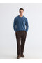 Vizyon New Season Crew Neck Textured Men's Sweatshirt - 2