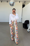 Floral Patterned Trousers