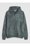 Vizyon New Season Oversize Hooded Men's Zippered Sweatshirt - 5
