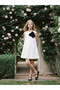 Vizyon New Season Crew Neck Dress with Floral Detail for Girls - 3